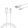 Savio Cl-193 USB-kaabel USB 2.0 2 m USB A USB C/Lightning Valge