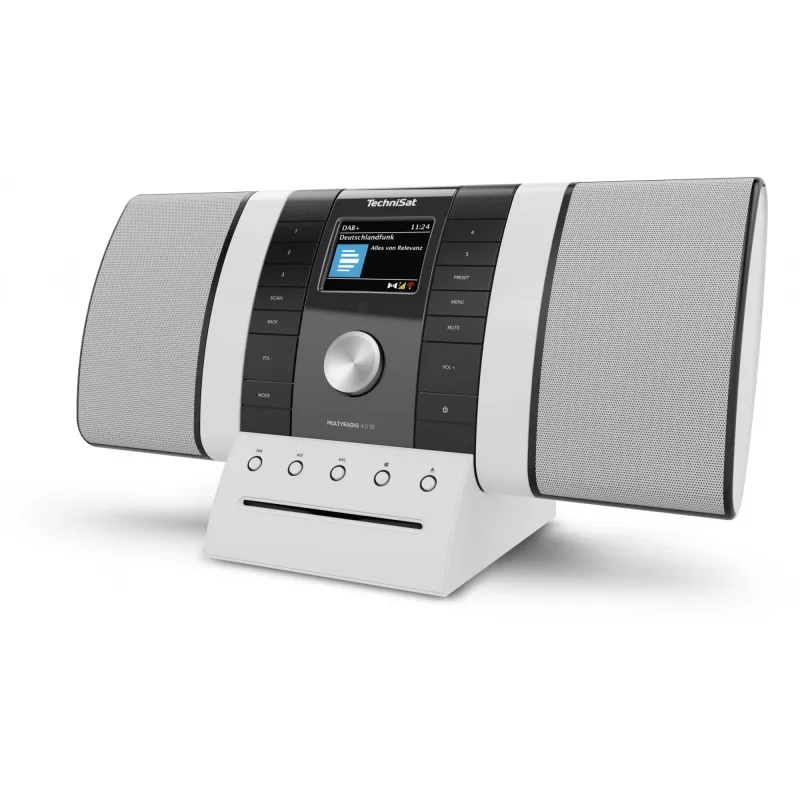 Kaasaskantav raadio TECHNISAT Multyradio 4.0 SE must/valge Bluetoothi ja USB-ga