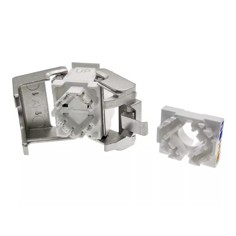Keystone moodul Alantec MB005-1 lame roostevabast terasest RJ-45, emane, Cat6a, AWG 22/24