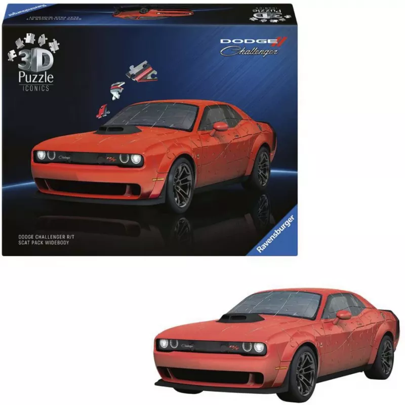 3D pusle Ravensburger Dodge Challenger R/T Scat Pack Widebody – Iconics seeria, mudeli koopia