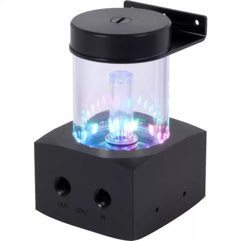 Veeplokk Alphacool 15380 akrüül alumiinium plast must 76.5x131x76.5mm