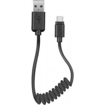 SBS TECABLETYPCSK - USB-kaabel - USB (M) 24 kontaktiga USB-C (M) - 50 cm - keritud (TECABLETYPCSK)