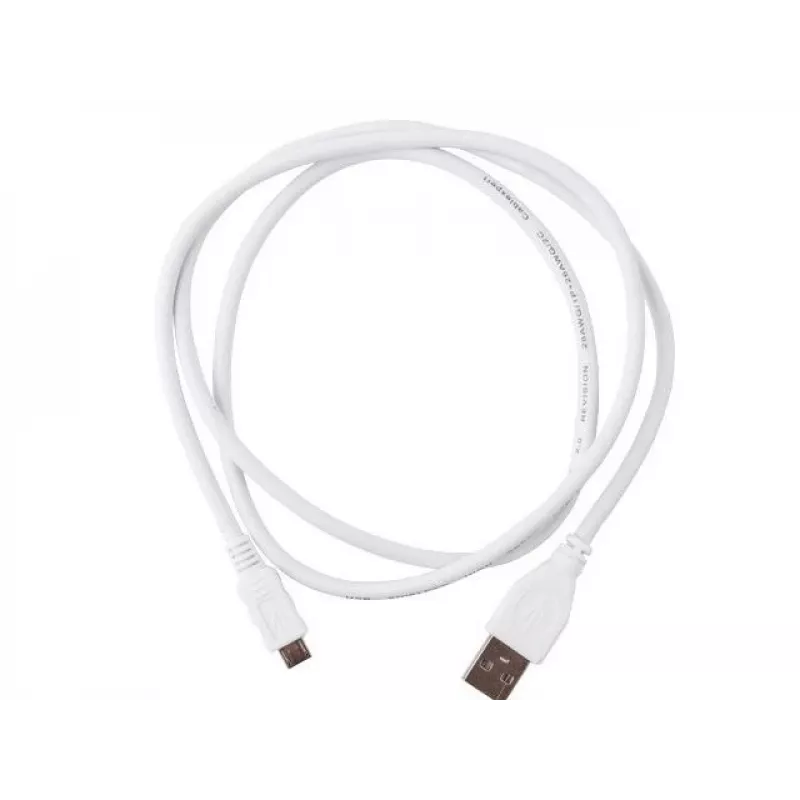 Gembird Cablexpert - USB-kaabel - Micro-USB tüüp B (M) USB-le (M) - 1 m - vormitud - valge (CCP-MUSB2-AMBM-W-1M)