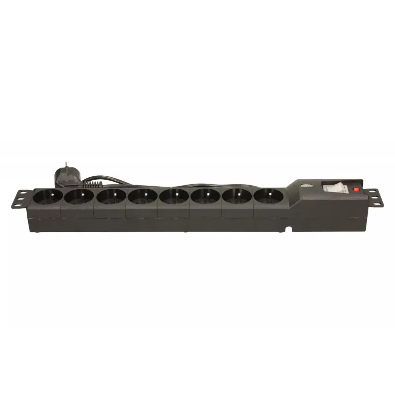 LESTAR LXARM 810 G-A K.:CZ 1,5M 19PDU must 8 vahelduvvoolu pistikupesa 230 V 1,5 m
