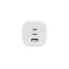 Dicota toiteplokk - kompaktne, GaN - 65 W - 5 A - PD 3.0 - 3 väljundporti (2 x USB-C, USB)
