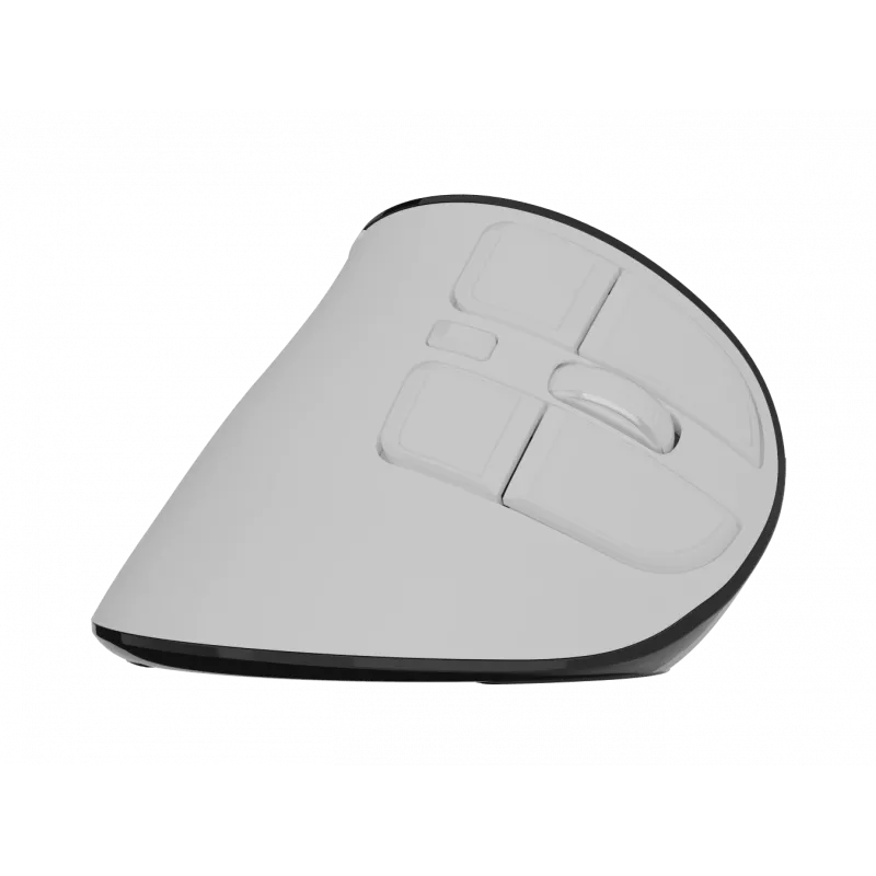 Juhtmeta vertikaalne hiir NATEC Euphonie Pro Bluetooth 5.0, 4000 DPI, programmeeritav, vaikne, valge