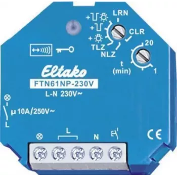 DIN-liistule paigaldatav releemoodul Eltako FTN61NP-230V 30100130 — 230V AC, 16A lülitusvõimega