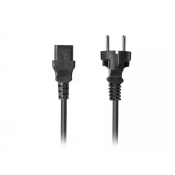 Toitekaabel LANBERG CEE 7/7 – C13 (C320) 1,8 m, sirge, must