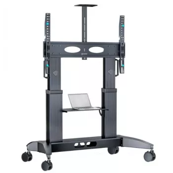 Mobiilne telerialus ONKRON TS2821-B 70–110-tollistele teleritele, must, kõrgusreguleeritav ratastel kinnitus