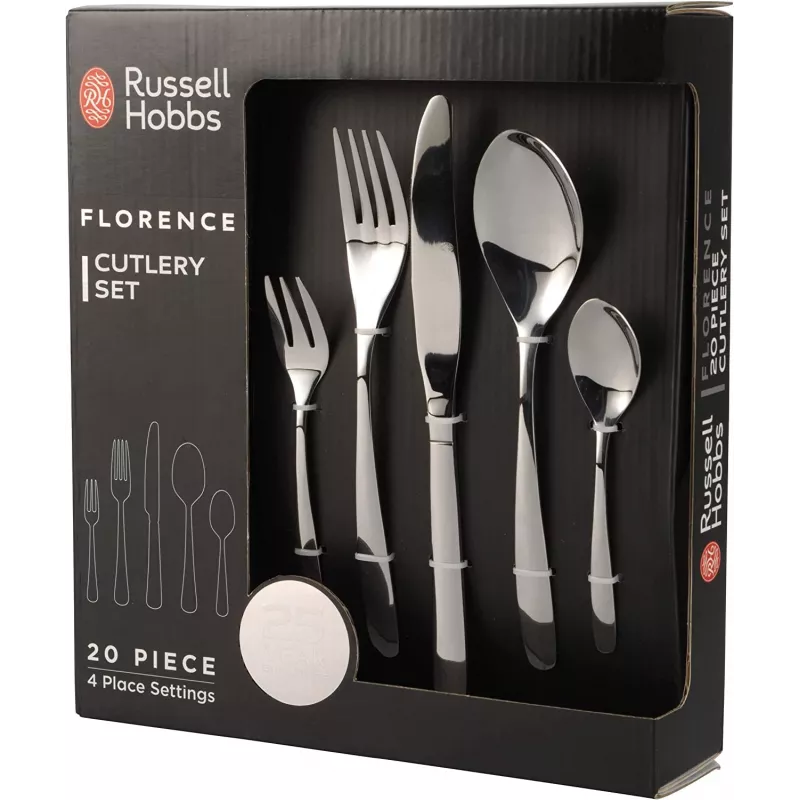 Söögiriistade komplekt Russell Hobbs RH022641EU7 – 20-osaline roostevabast terasest serveerimiskomplekt