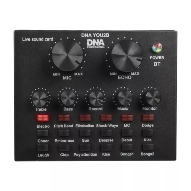 Mikrofonikomplekt Bitmat DNA YOU2B — mikrofon, heliliides, statiiv ja kaablid