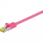 Võrgukaabel Goobay RJ-45 CAT7 2m magenta S/FTP