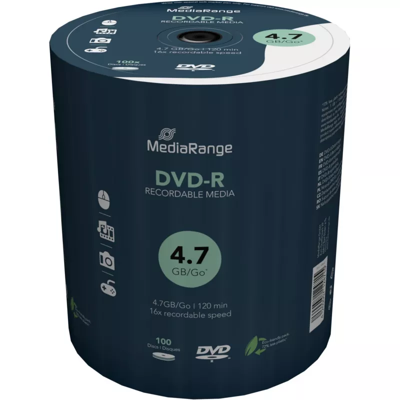 MediaRange MR442 tühi DVD 4.7 GB DVD-R 100 tk