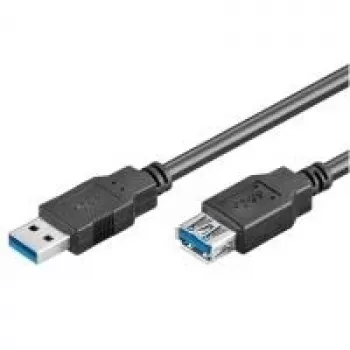 Wentronic Goobay USB 3.0 SuperSpeed pikenduskaabel, must, 1,8 m - USB 3.0-pistik (tüüp A) > USB 3.0-pesa (tüüp A) (93998)