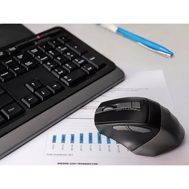 Juhtmevaba hiir A4Tech FStyler 47478 2.4G Nano Hall ergonoomiline disain