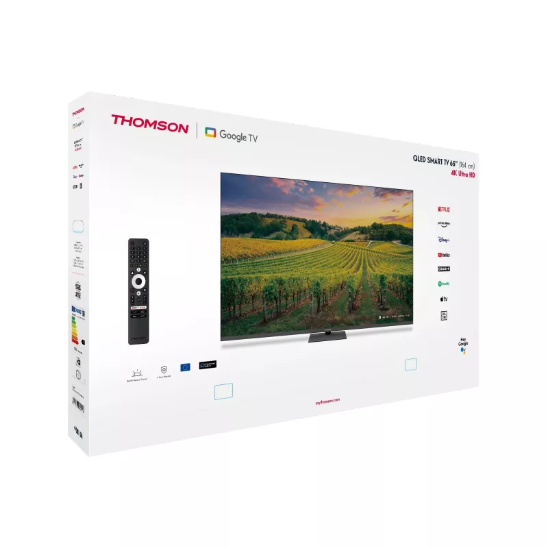 Teler|THOMSON|65 |4K Ultra HD|3840 x 2160 pikslit|Lame|QLED|65QG5C14