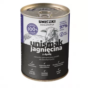 Konserveeritud märg koeratoit Uniszki Unismak Lamb Recipe 400 g