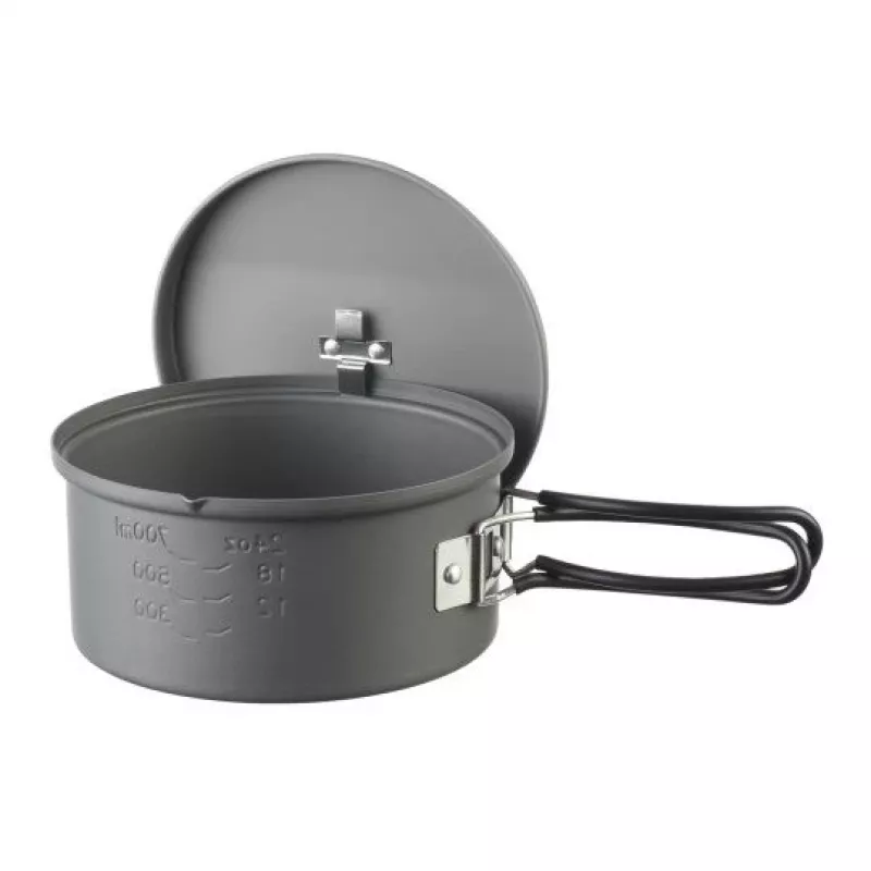Pot ESBIT PT1100HA matkakööginõud — Alumiiniumpott 1,1 L, Ø14,8 cm, 227 g, must