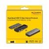 SSD-korpus DeLOCK USB 3.2 Gen 2 PlayStation 5 jaoks M.2 NVMe tööriistavaba