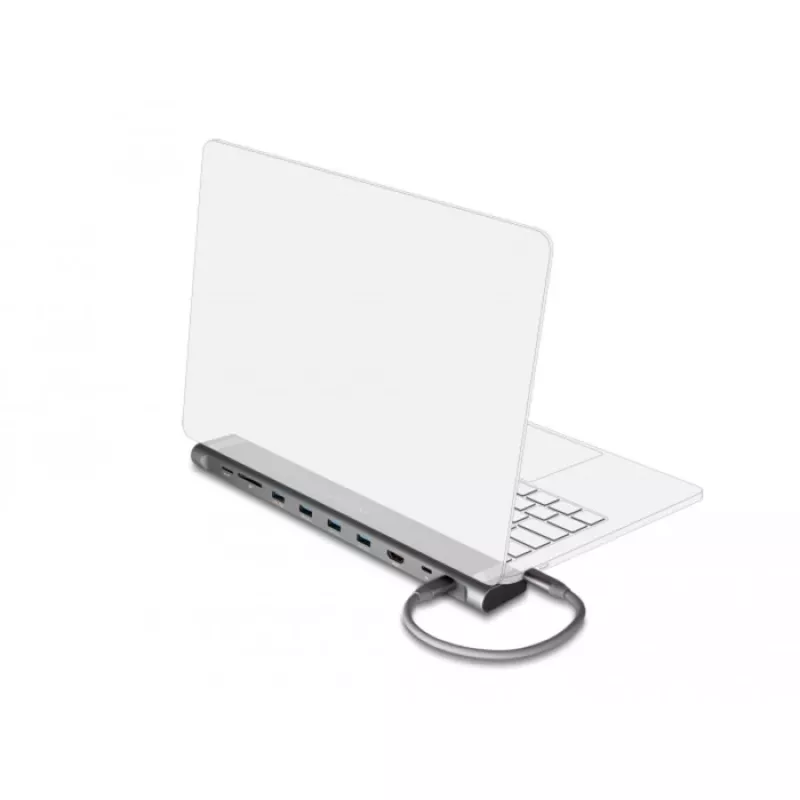 DeLOCK USB USB-C Õhuke Dokkimisjaam 4K HDMI USB 3.2 Gen 1 LAN SD PD 3.0