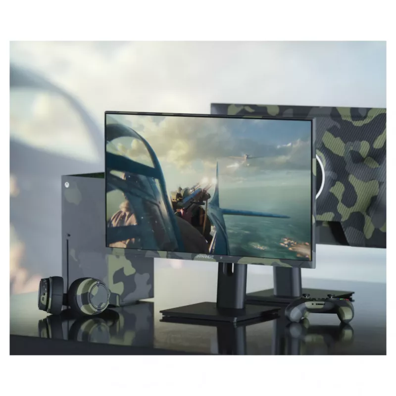 JAPANNEXT JN-IPS238FHD200F-HSP-CAMO arvutimonitor 61 cm (24 tolli) 1920 x 1080 pikslit Full HD LCD Must