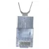 Varjestatud RJ45-pistik EQUIP Cat 8.1, isane, hõbedane, 50 tk, 11,7×22,5 mm, 3,7 g