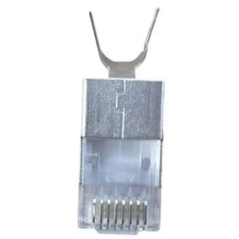 Varjestatud RJ45-pistik EQUIP Cat 8.1, isane, hõbedane, 50 tk, 11,7×22,5 mm, 3,7 g