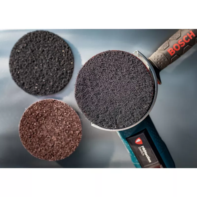 Bosch Expert N880 - Polierfilz - für Edelstahl, nicht eisenhaltiges Metall, universell einsetzbar, Stahlplatten, Farbe auf Holz - 20 Stücke - Scheibe 