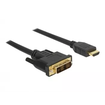 Videokaabli adapter DeLOCK 85582 1 m HDMI tüüp A DVI-D must