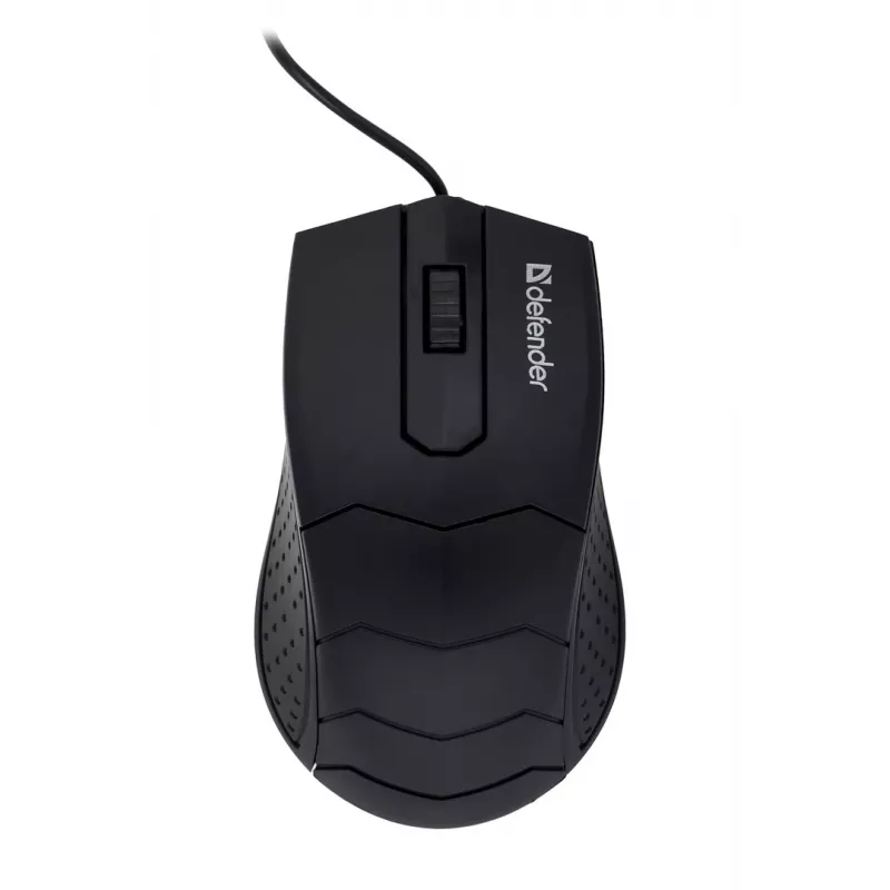Optiline mõlemakäeline hiir DEFENDER HIT MB-530 — 1000 DPI, USB Type-A, must, 1,5 m juhe