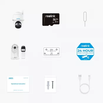Reolink Go Series G430 - 5MP välistingimustes kasutatav aku-kaamera, 4G LTE võrk, inimese/sõiduki/looma tuvastus, 355° pööramine ja 140° kallutamine