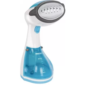 Aurutriikraud MPM MZP-01 roostevabast terasest tallaga, 1200 W, 0,25 l eemaldatav paak, pidev aur 36 g/min, sinine