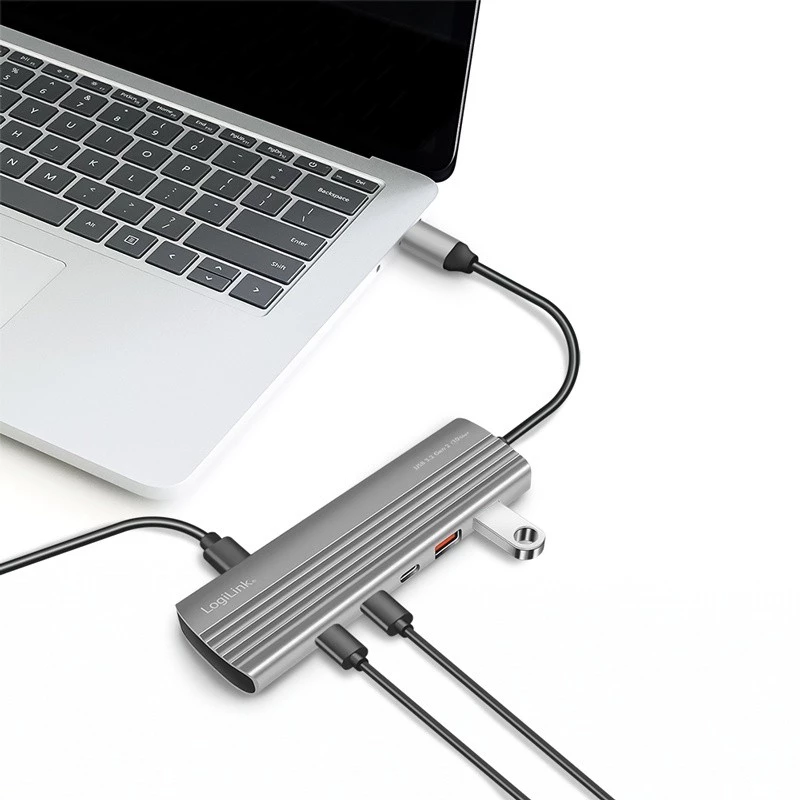 Üliõhuke USB 3.2 jaotur 2xUSB-A, 8xUSB-C, PD, 100W