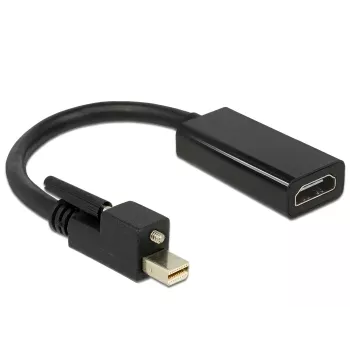 Video kaabli adapter DeLOCK 62640 Mini DisplayPort HDMI-le 0,25 m must