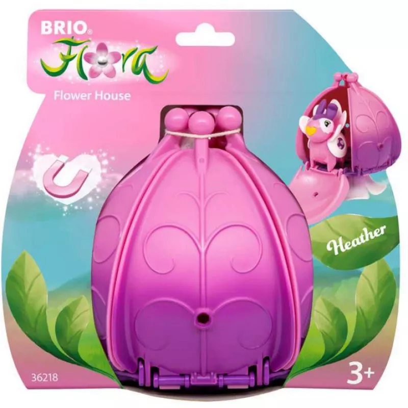 Mängumaja BRIO Heather Flower House roosa lilla 3 aastat Flora