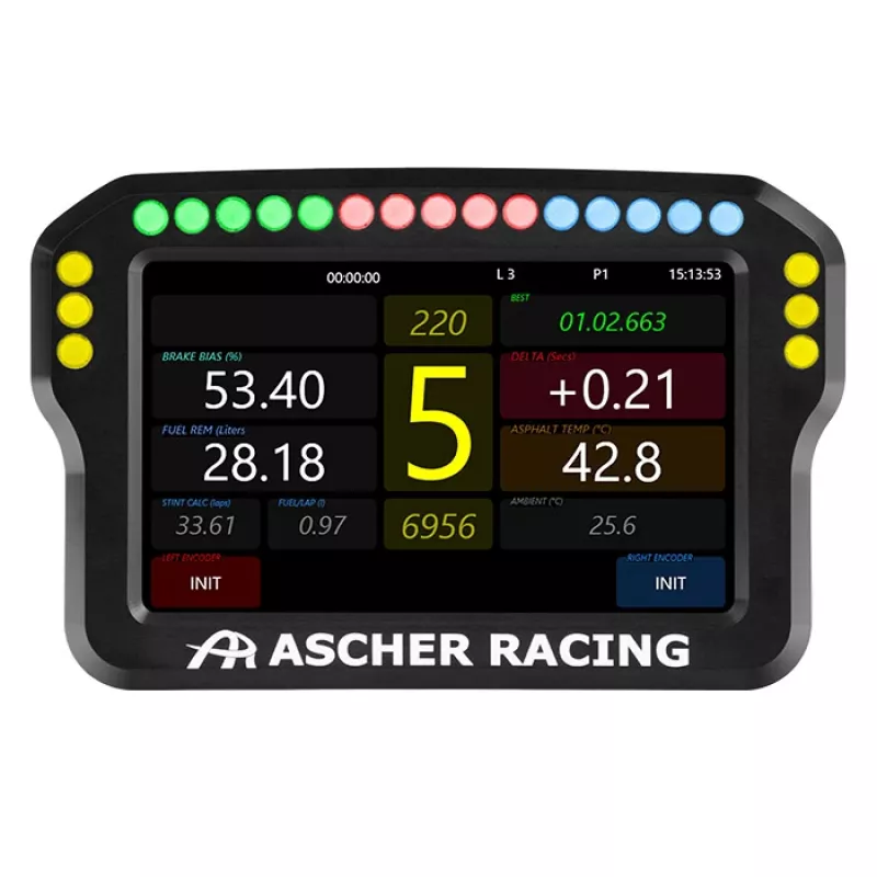 Rooli armatuurlaud Ascher Racing 4-tolline mudel 76080028 sim racing seadetele