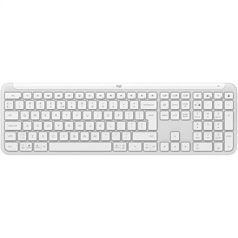 Logitech K950 Signature õhuke klaviatuur kontorisse RF juhtmevaba Bluetooth QWERTY US International valge