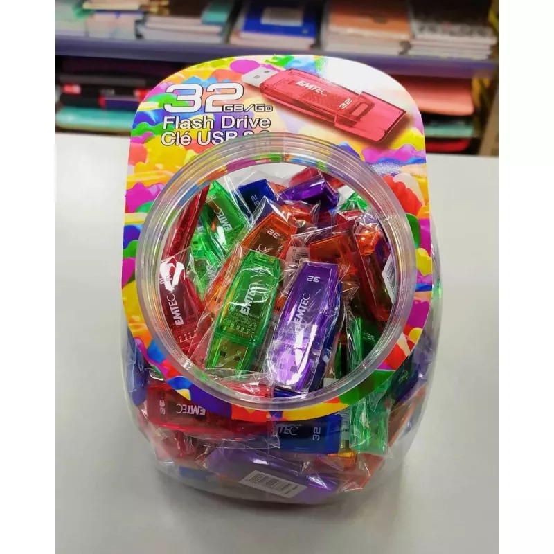 USB-mälupulk Emtec 32 GB USB Type-A C410 Color Mix Candy Jar