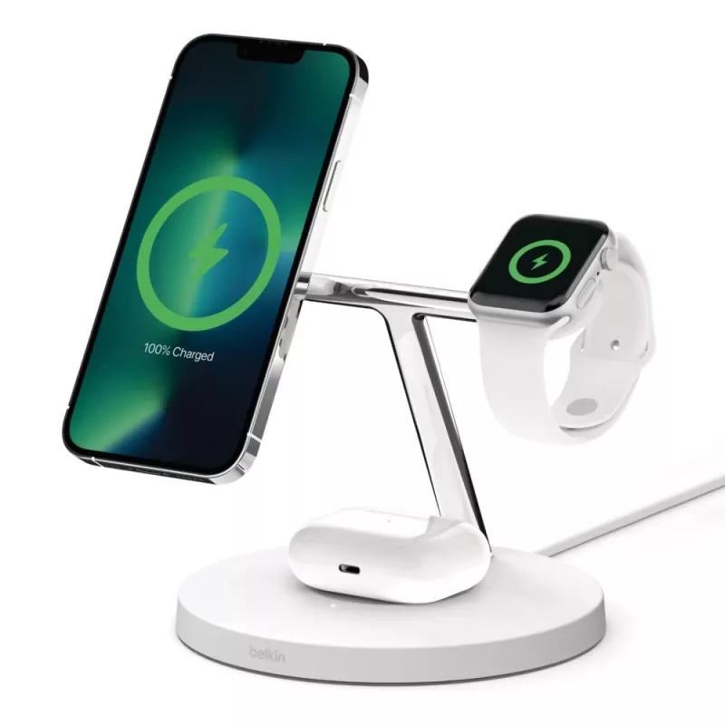 Belkin WIZ017vfWH kõrvaklapid juhtmevaba kiirlaadimine siseruumide AC valge