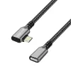 USB3.2 Gen2 Type-C USB-C/F pikenduskaabel, PD, 1m