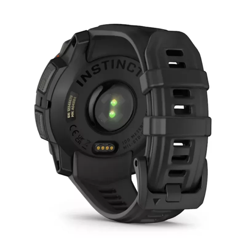 Garmin Instinct® 3 – 45 mm, päikeseenergiaga käekell Must