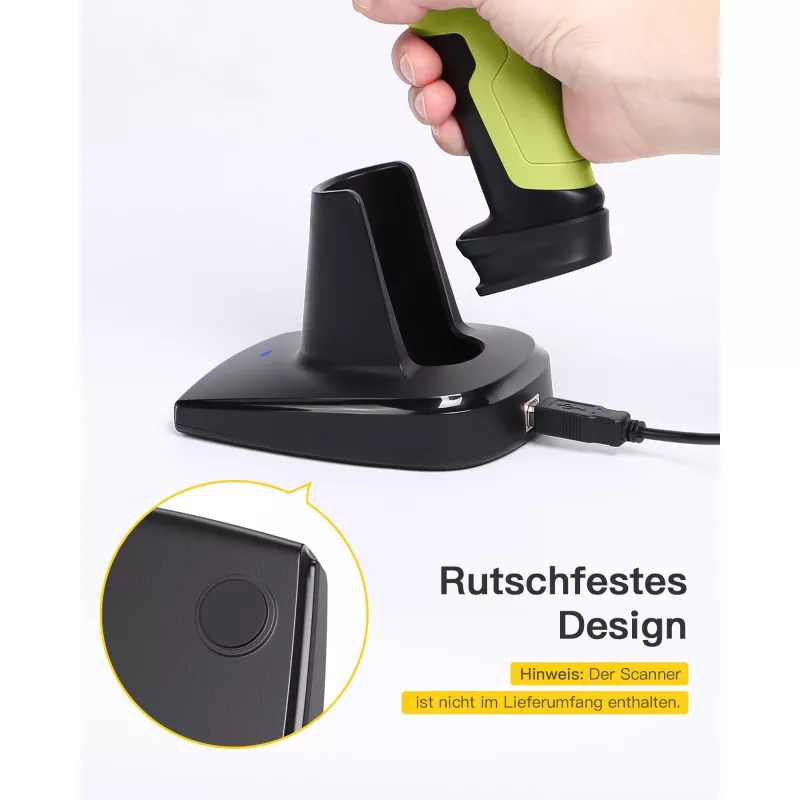 Vöötkoodiskanner Inateck BS04001 2-in-1 juhtmevaba USB laetav käeshoitav skanner