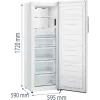 Püstkülmik Gorenje FN617EEW5 — 240 L, No Frost, 172 cm kõrgus, vabaltseisev, valge, ekraan, energiaklass E