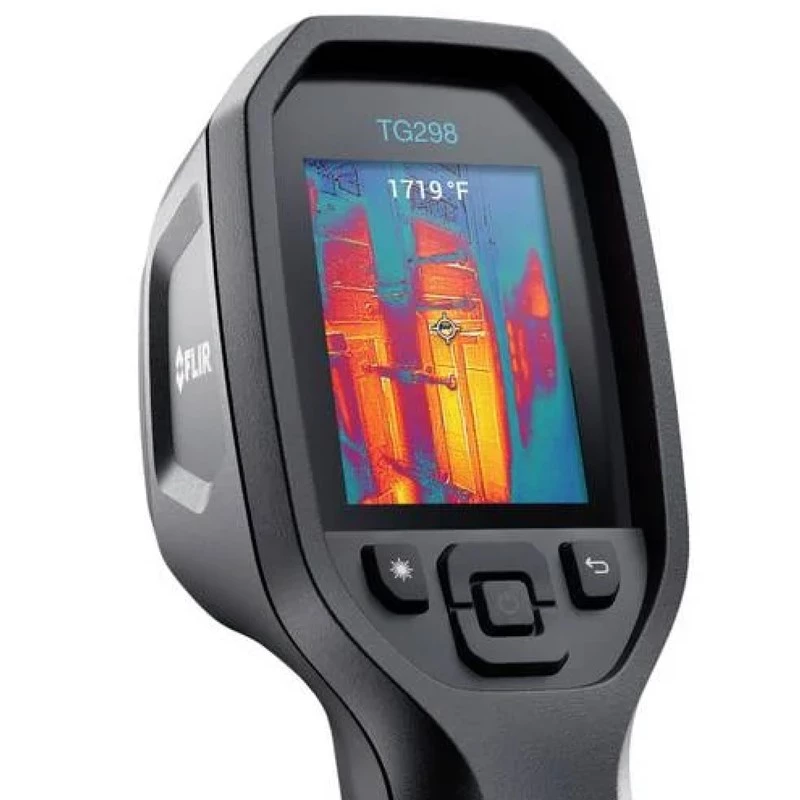 Termokaamera FLIR TG298 käeshoitav -25 kuni +1080 °C, 320×240 LCD, 2,4-tolline ekraan, IP54, USB-C, 8 GB