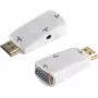Kaabli soovahetaja S/CONN 10-01001 HDMI Type A VGA D-Sub 3.5mm valge