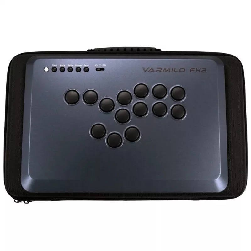Juhtmega USB-arkaadmängupult Varmilo FK2 Shadow Metal — kompaktne arkaadstiilis mängupult