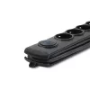 Liigpingekaitse Qoltec 50172 Must 6 pistikupesa 230V 5m