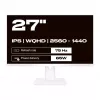 JAPANNEXT WQHD monitor 68,6 cm (27 inch) 2560x1440 pikslit, IPS-paneel, 8 ms, 75 Hz, AMD FreeSync, HDMI, DisplayPort (JN-IPS270WQHD75F-C65W-HSP-W)