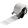 Brady, M6-96-427, Vinyl, iselamineeruv, Valge/Transparent, matt, 25.40 x 9.53(19.05) mm, kaabli läbimõõdule 2.00 - 3.00 mm, püsiv (250 tk) (173917)