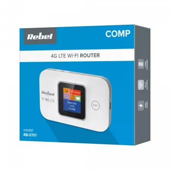 Rebel RB-0701 traadita ruuter, ühe sagedusalaga (2,4 GHz), 3G, 4G